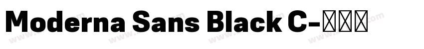 Moderna Sans Black C字体转换